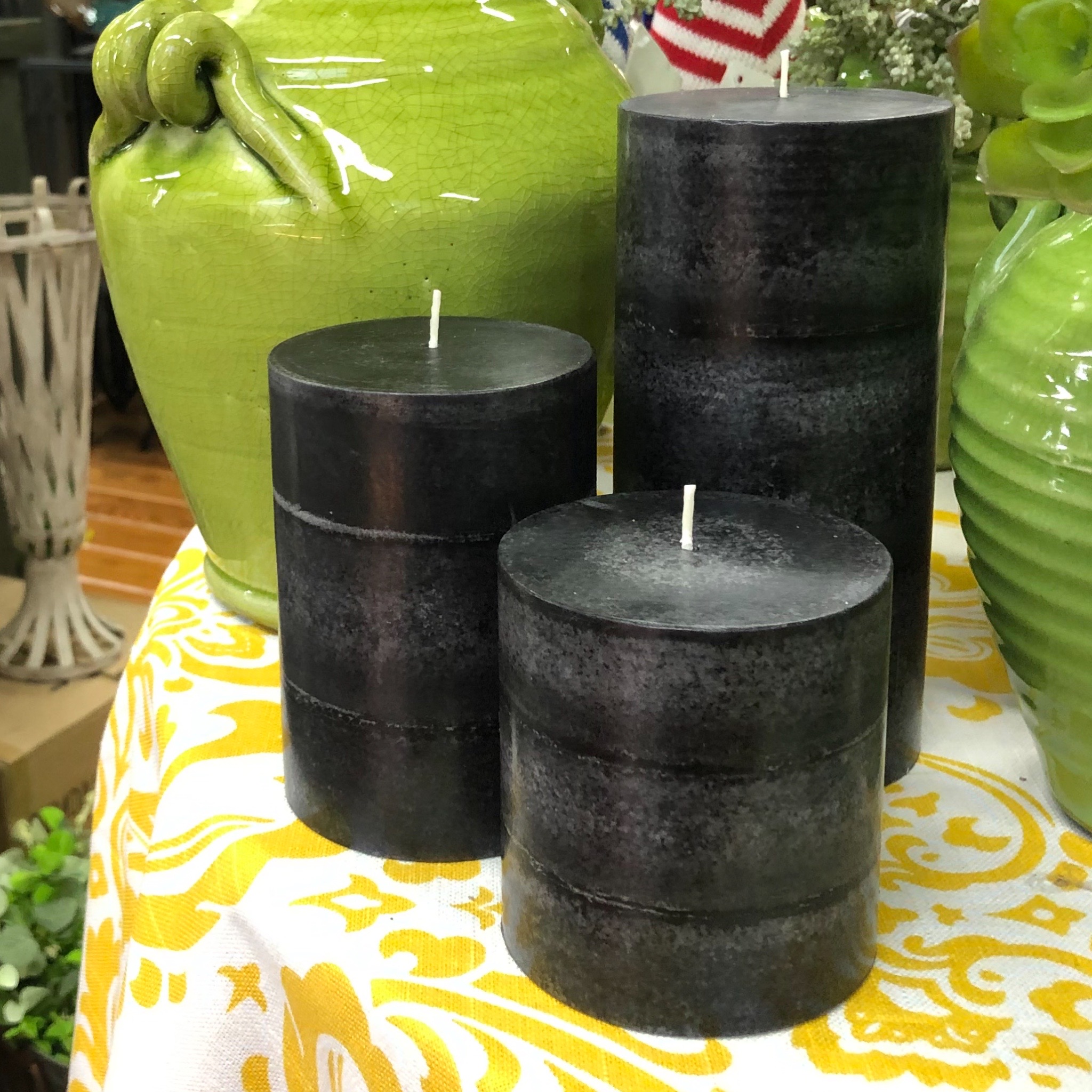 Charcoal Black Candle