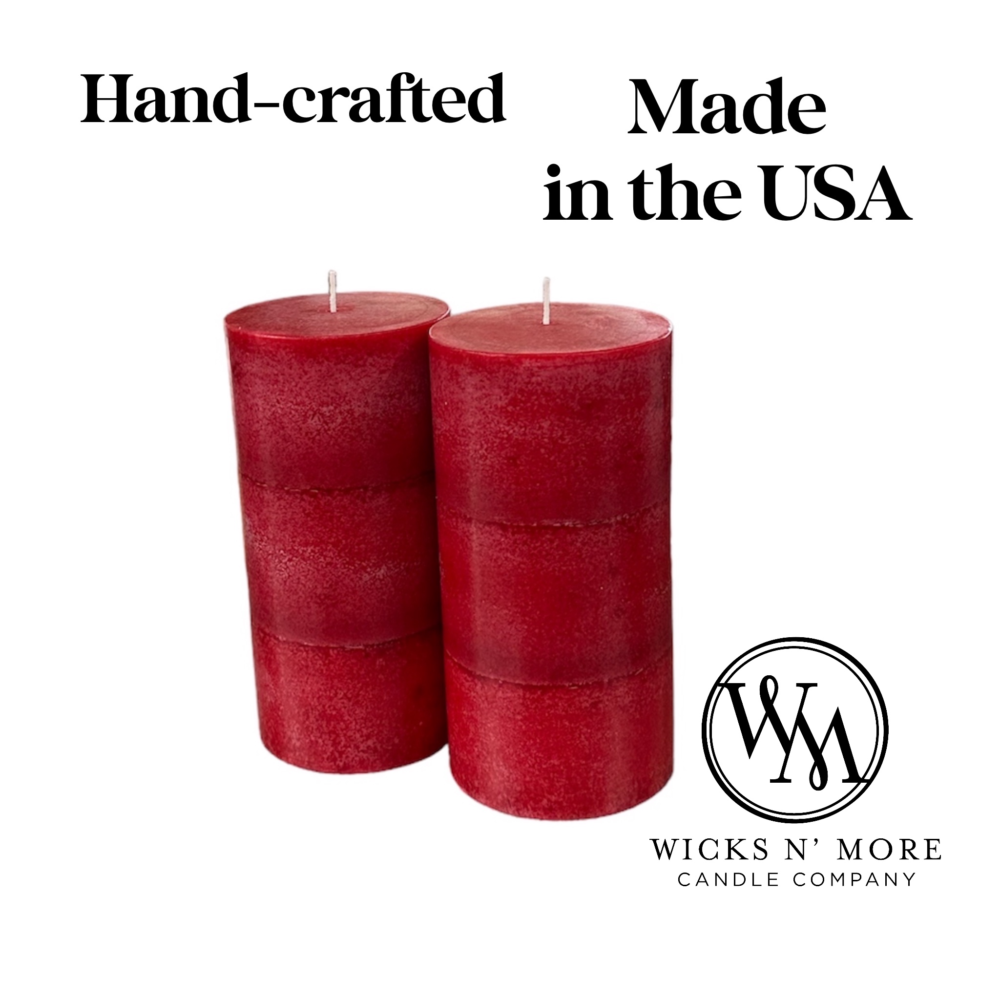 Red Scented Pillar Candle
