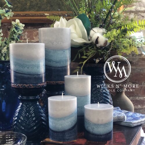 Indigo Mist Unscented Candle