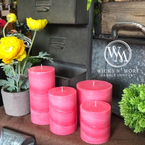 Coral Pink Candle