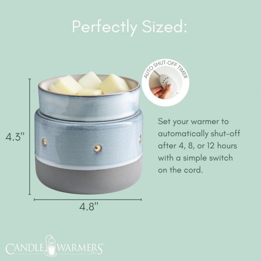 Glazed Concrete 2-in-1 Deluxe Fragrance Warmer
