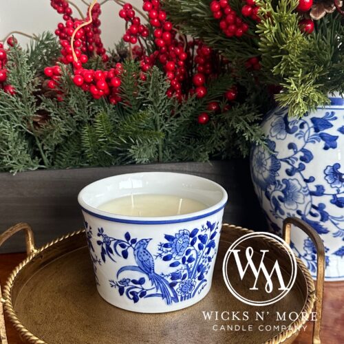 Blue Bird Chinoiserie Scented 3-wick Candle