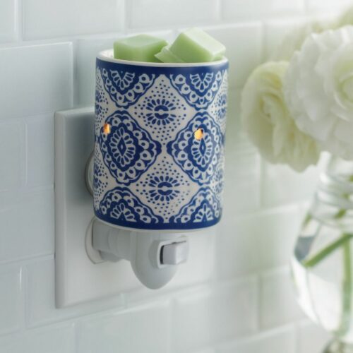 Indigo Porcelain Pluggable Warmer