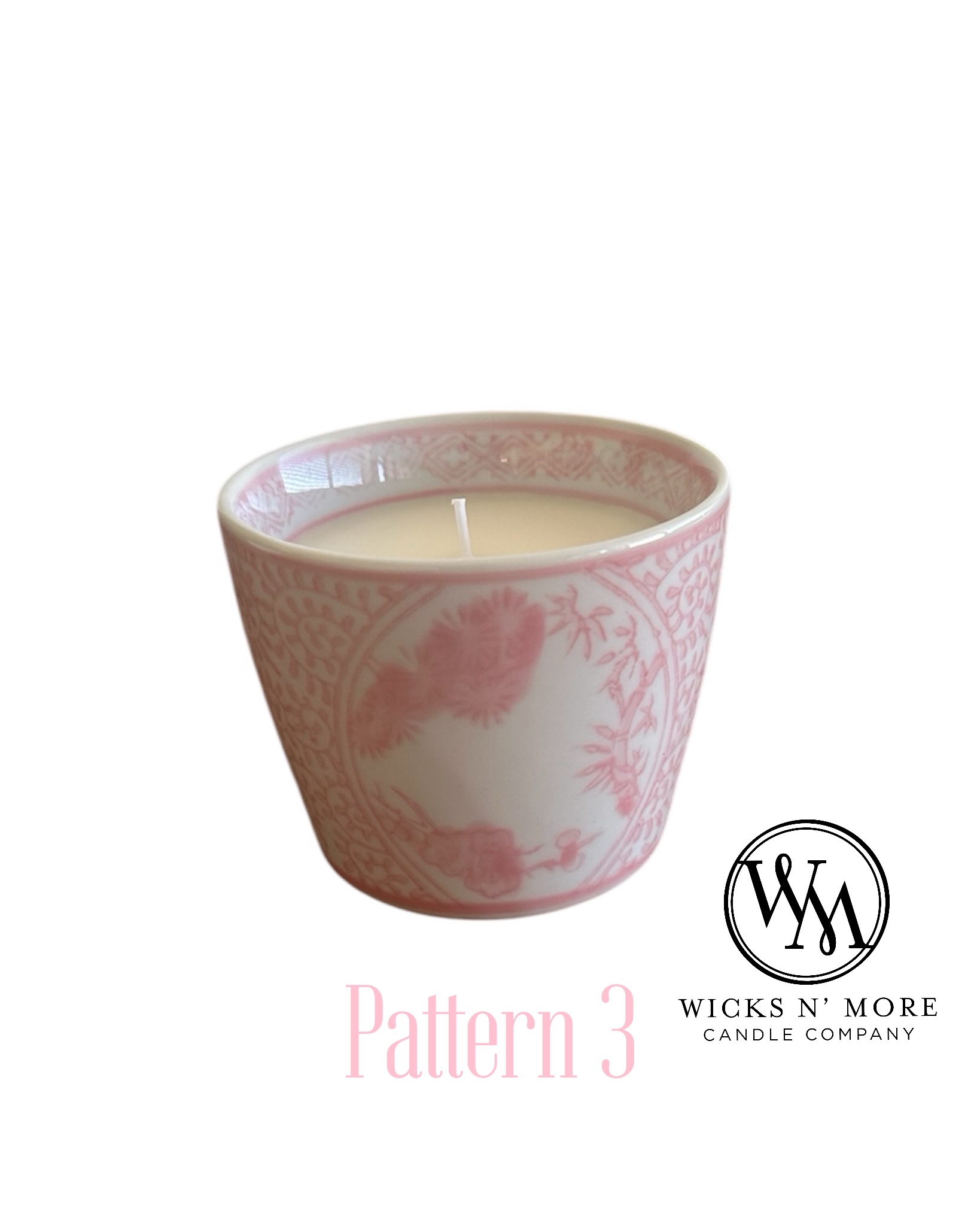 Pink Chinoiserie Scented Candle
