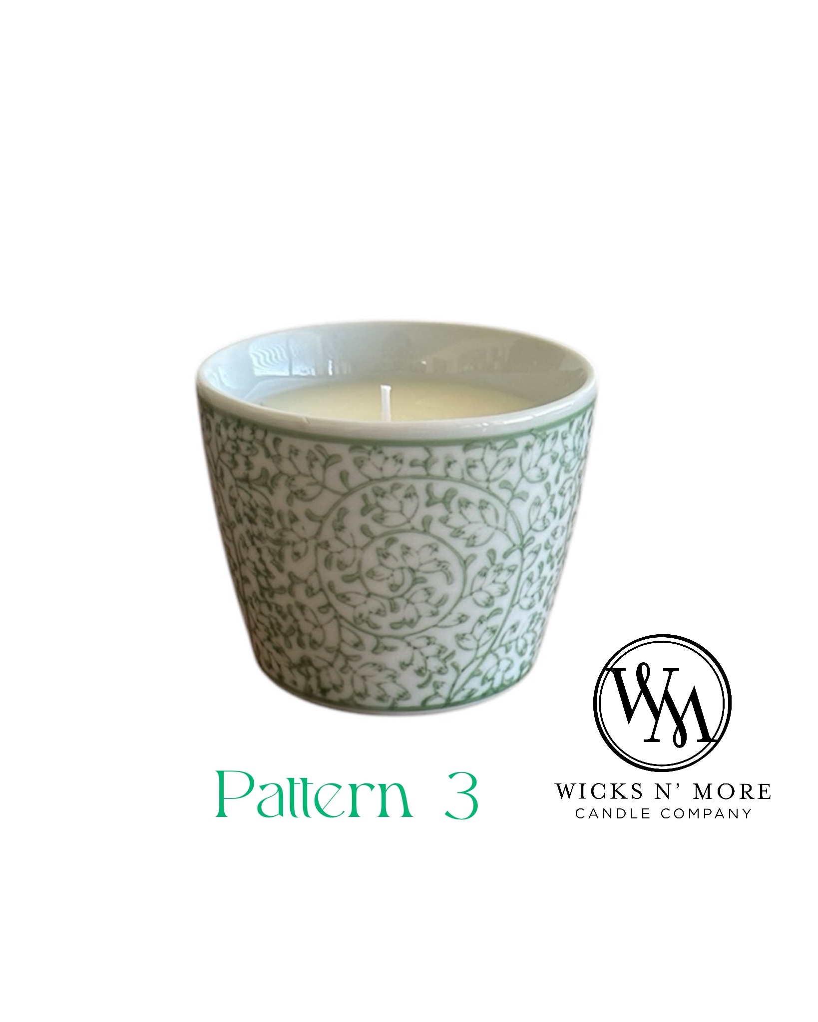 Green Chinoiserie Scented Candle