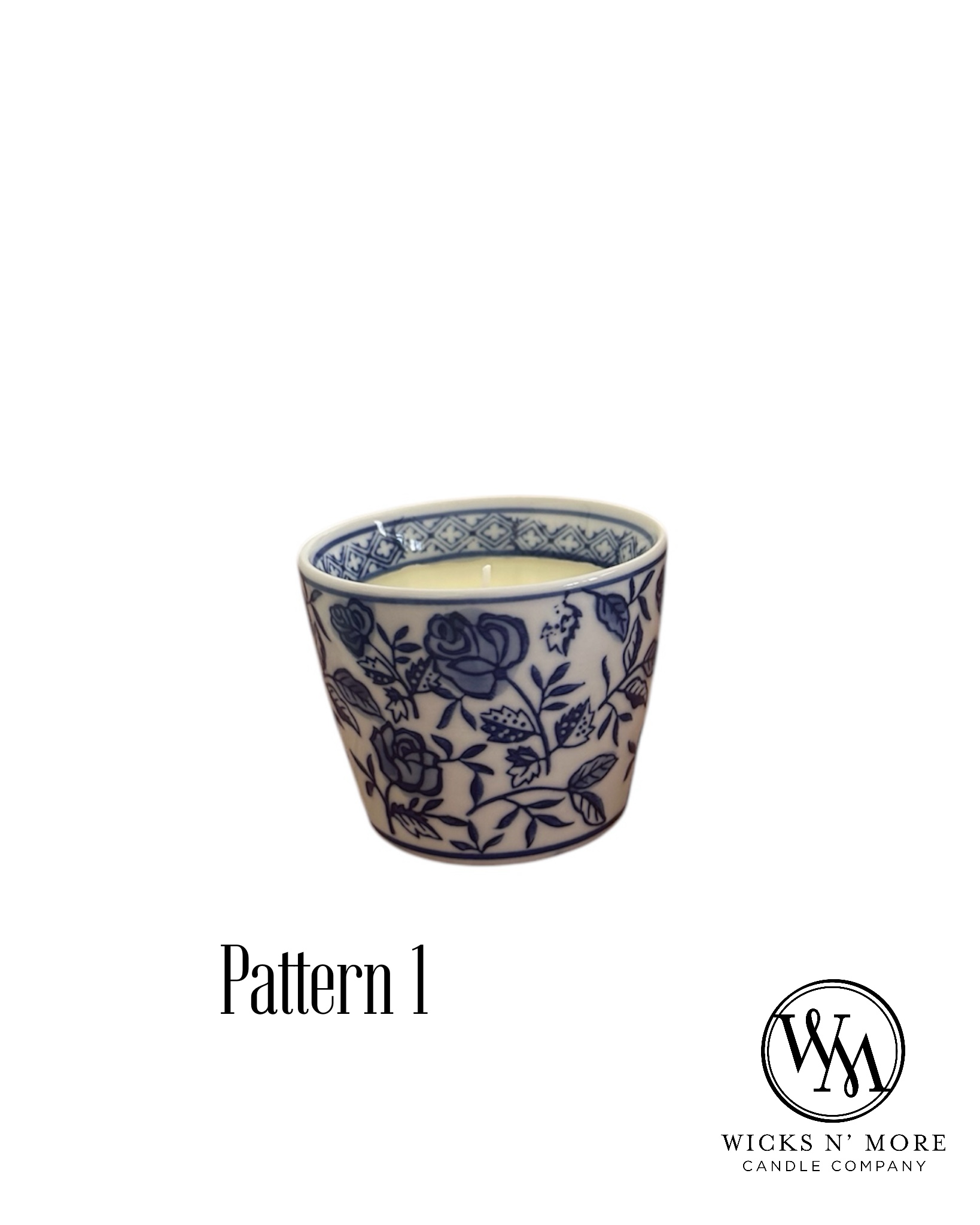 Blue Chinoiserie Scented Candle