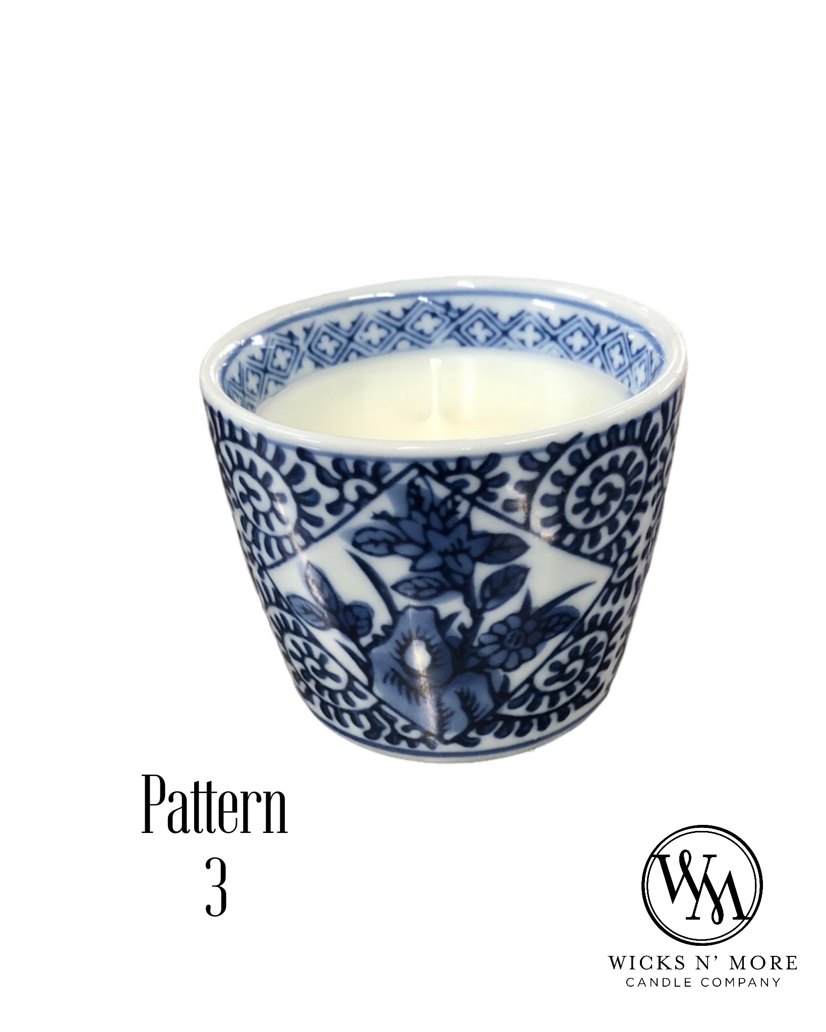 Blue Chinoiserie Scented Candle
