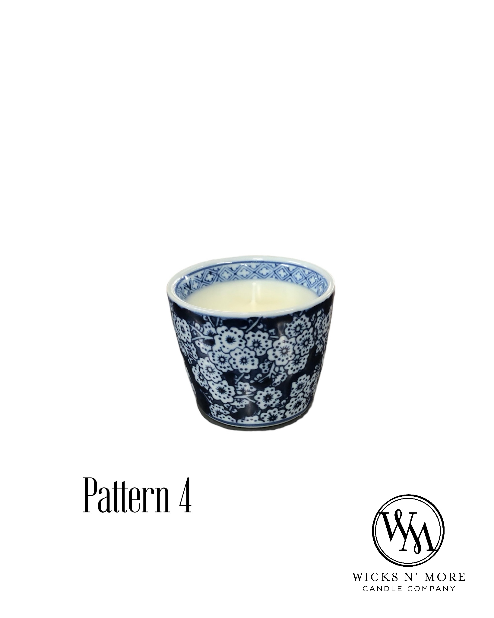 Blue Chinoiserie Scented Candle