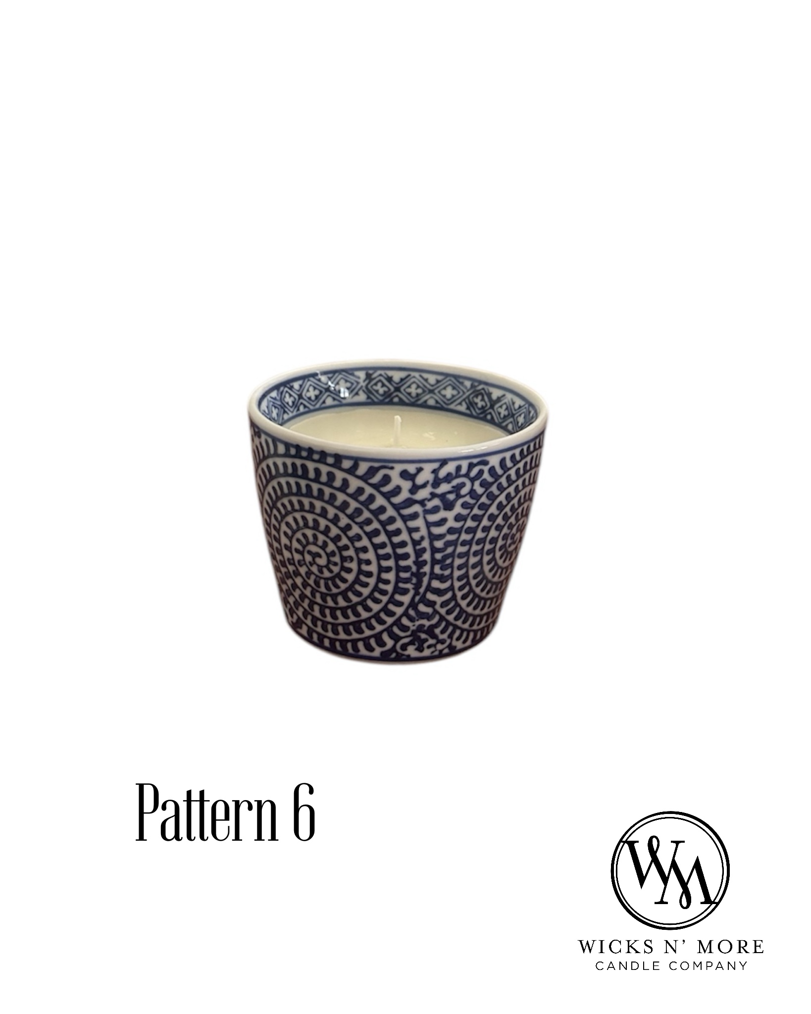 Blue Chinoiserie Scented Candle
