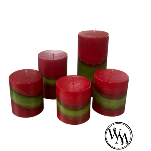 Red/Green Holiday Sale Candles