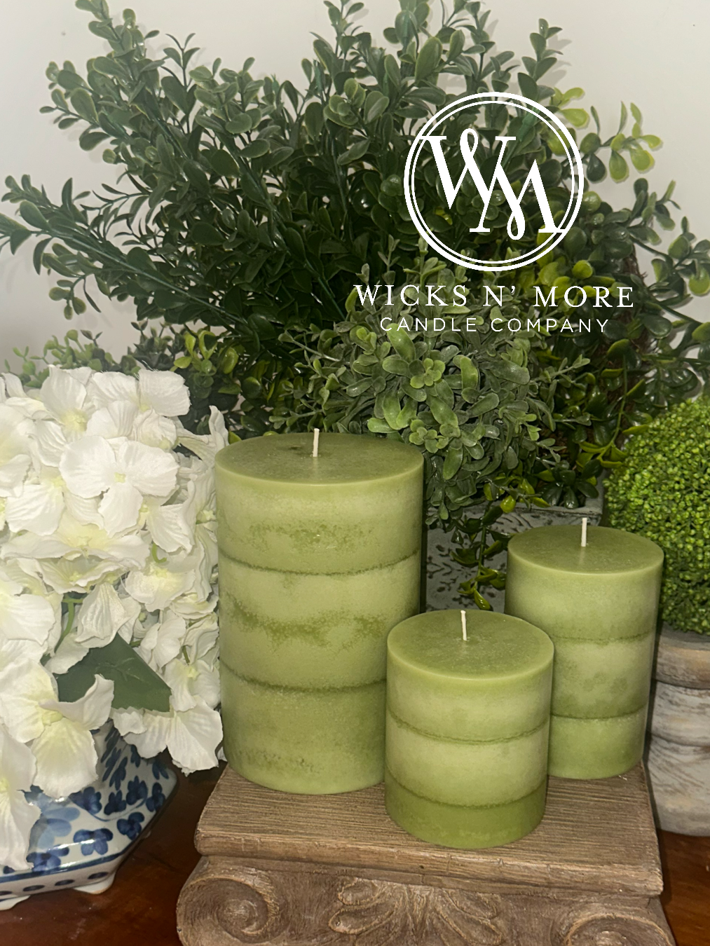 Sage Green Unscented Candle
