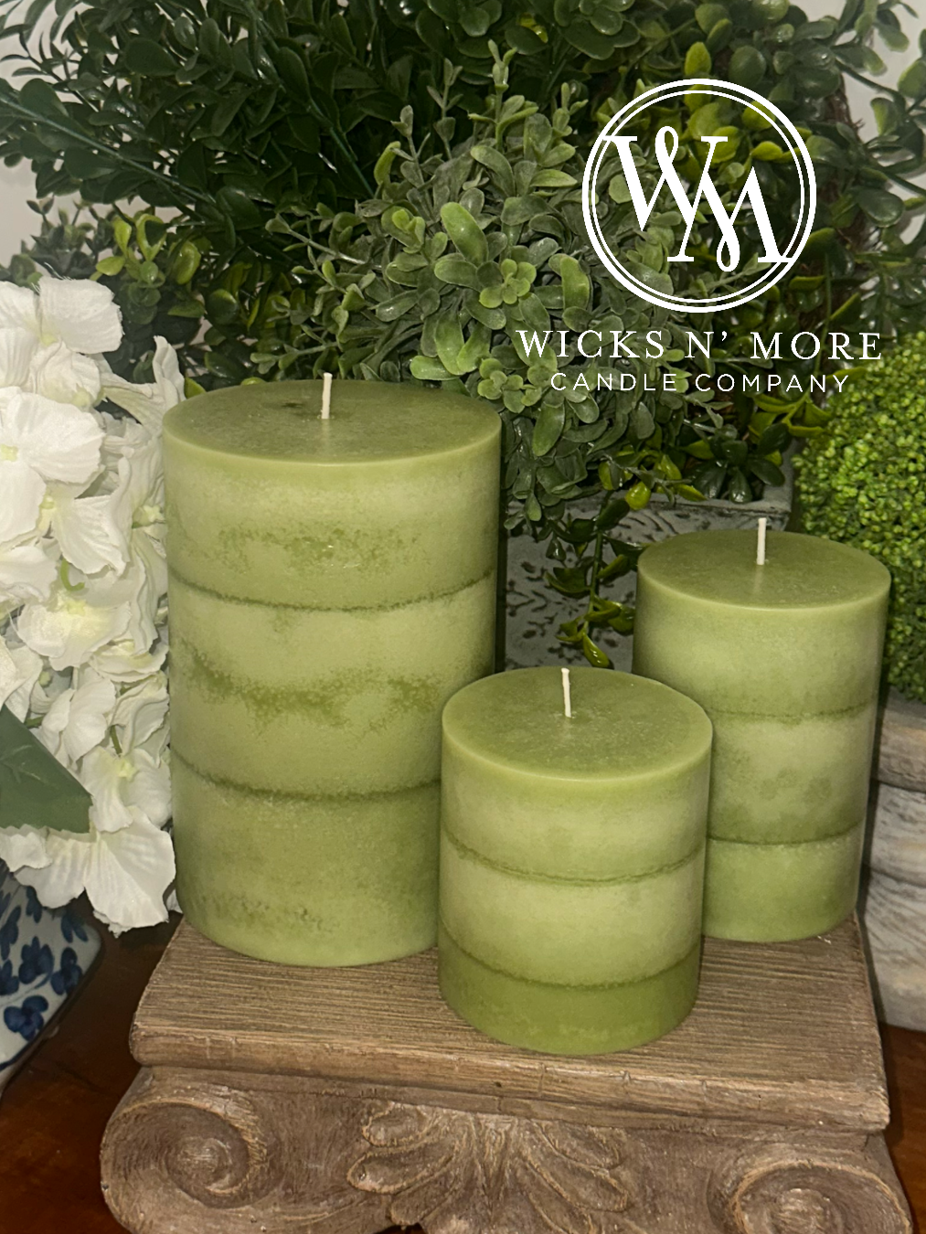 Sage Green Unscented Candle