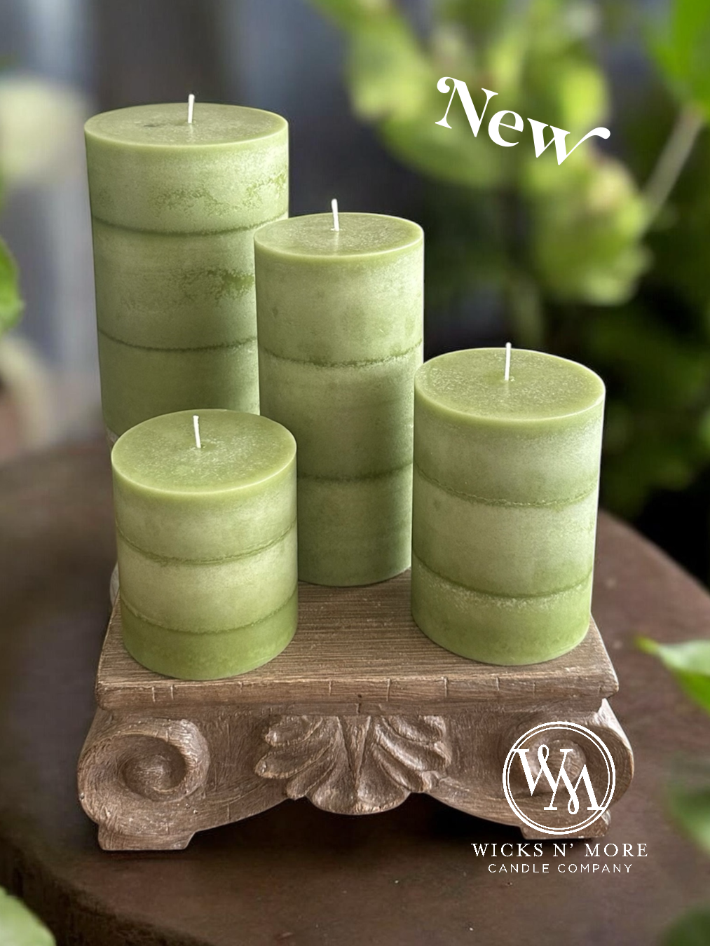 Sage Green Unscented Candle