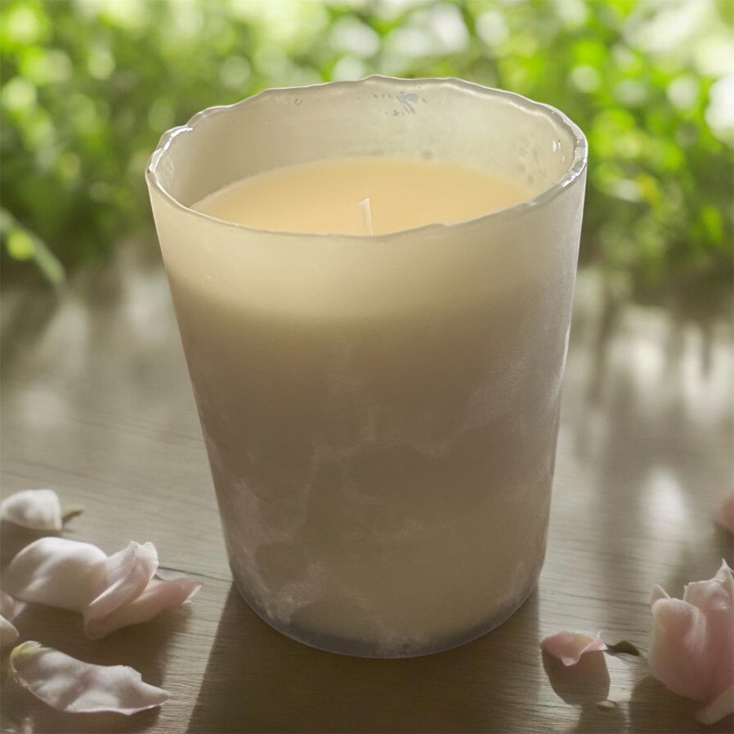 Kudzu Green Glass Candle